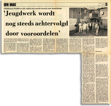 Het originele krantenknipsel uit 1982.