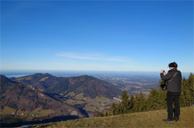 Blik op Ruhpolding vanaf de Unternberg